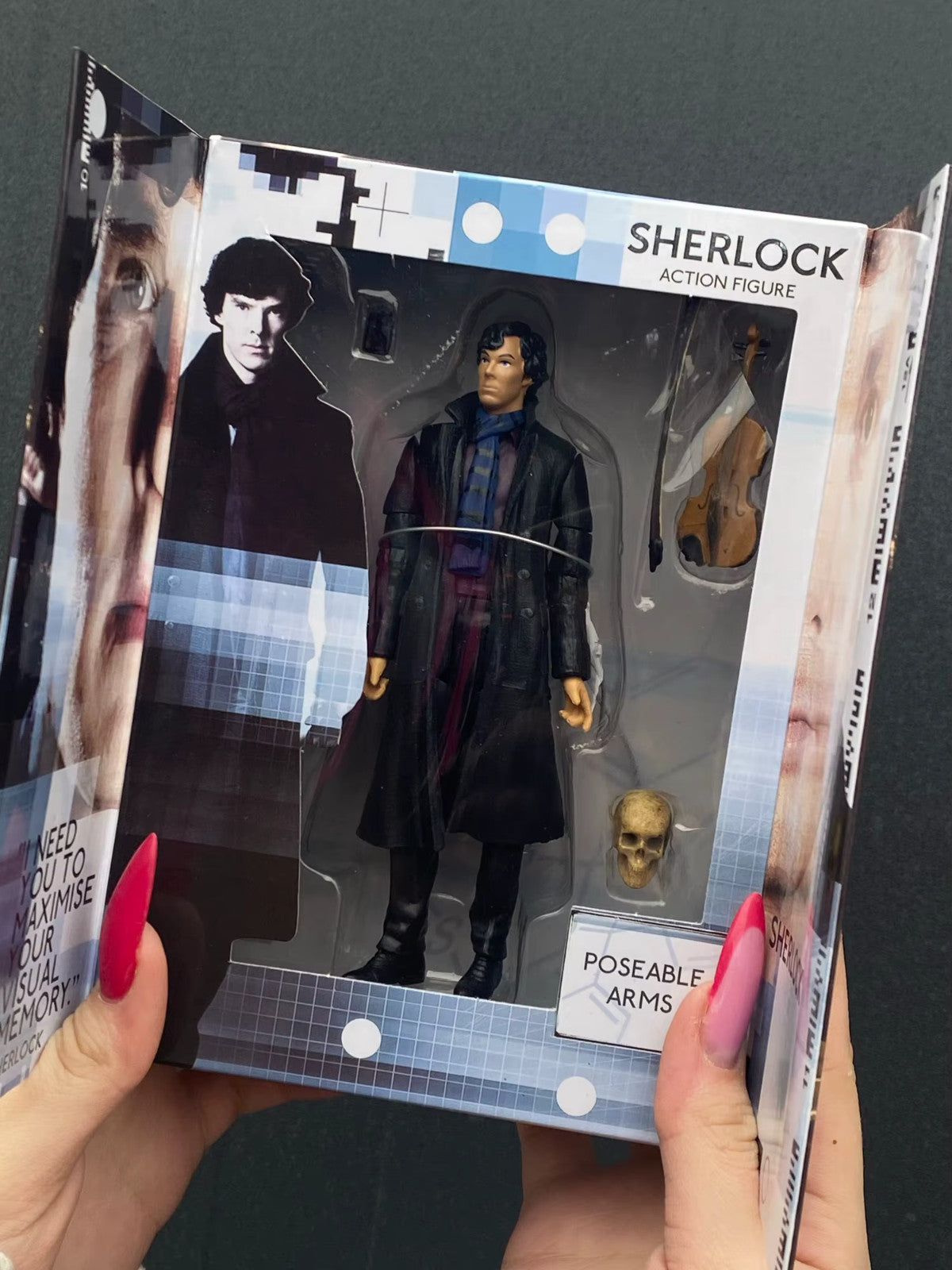 SHERLOCK HOLMES ACTION FIGURE 22 DETECTIVE ✅CON SCATOLA COME IN FOTO