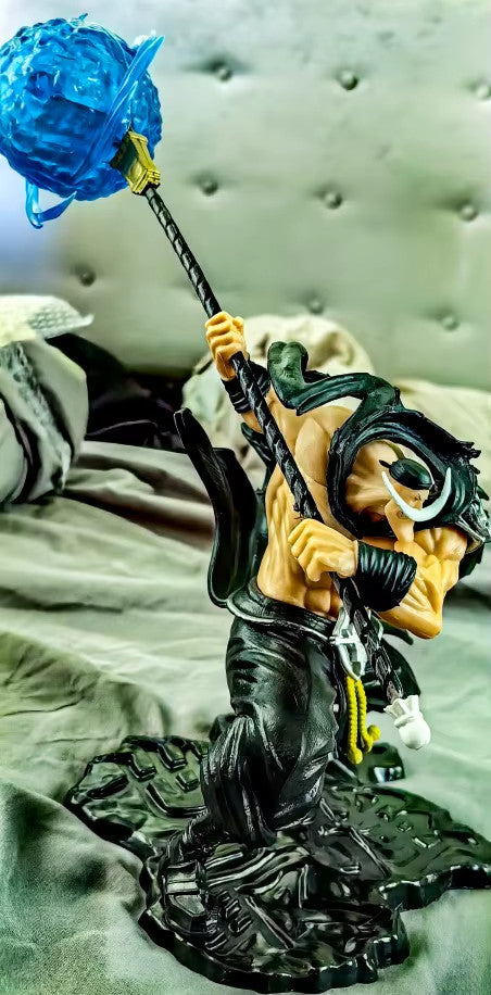 🔥 One Piece Barba Bianca 29cm Action Figure con LED Quattro Imperatori ⚓