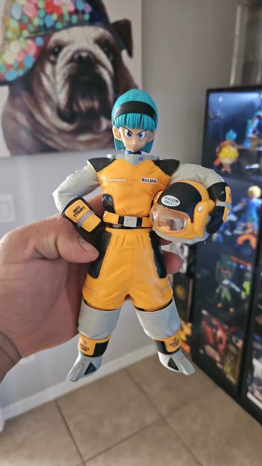🌌 21CM Bulma Space Suit Action Figure | Dragon Ball Z PVC | 🚚 Sped. Gratuita C