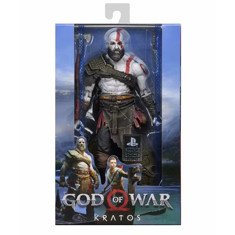 NECA God of War Action Figure Kratos  PS4 Style CON SCATOLA ORIGINALE