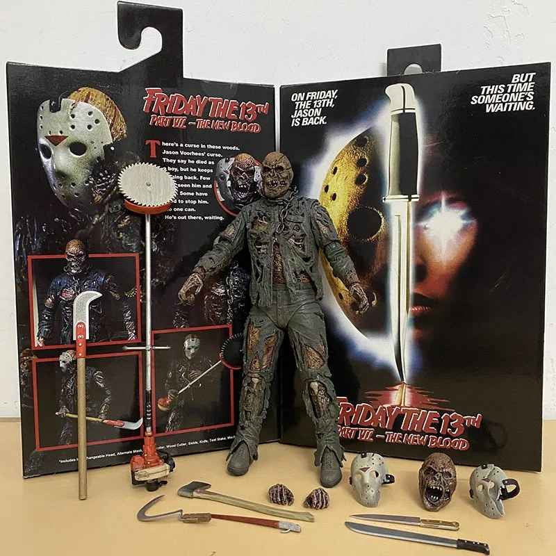 NECA Venerdì 13th Freddy Jason Action Figure+ SCATOLA ORIGINALE 🚛Sped.Gratuita