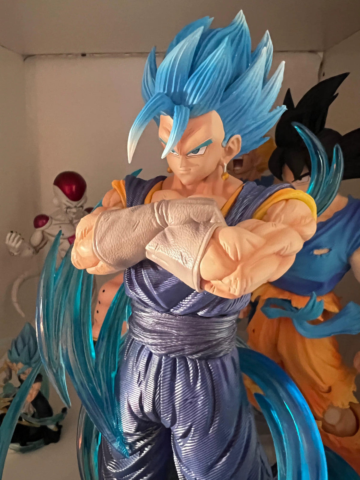 33CM Anime Dragon Ball Z Vegetto Super Saiyan Blue Figure Gk