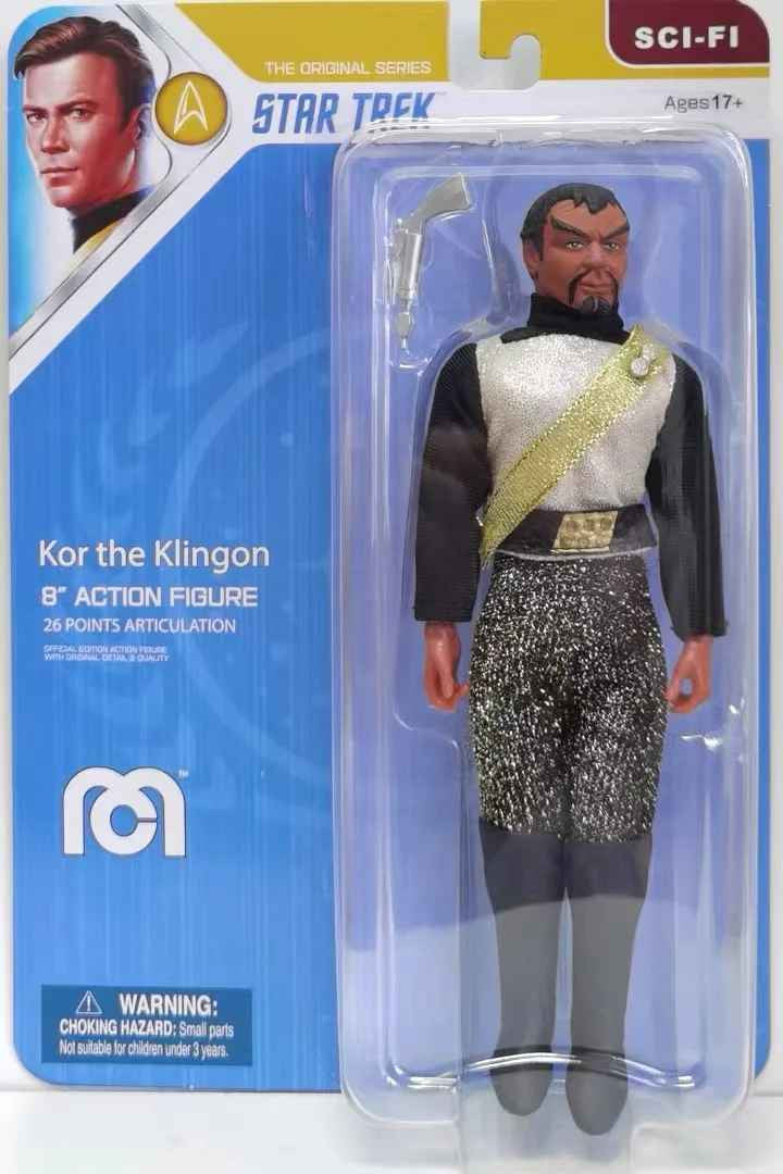 🖖 Star Trek Mego 8” Mr. Spock, Captain Kor, Quark 👨‍🚀 Action Figure