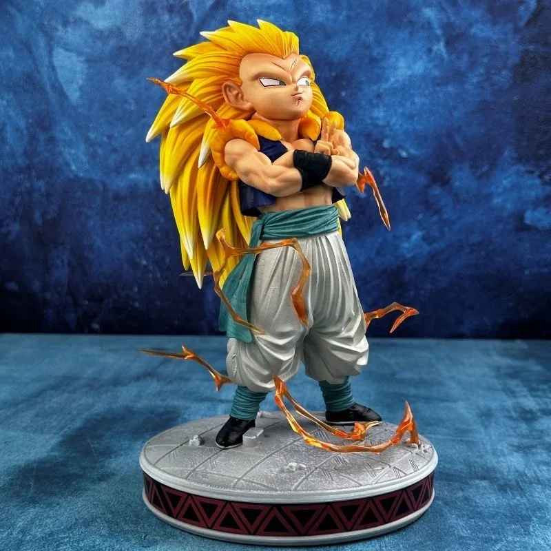 🔥 Dragon Ball Z Gotenks SSJ3 Figure 25cm – Super Saiyan Action! 🟡
