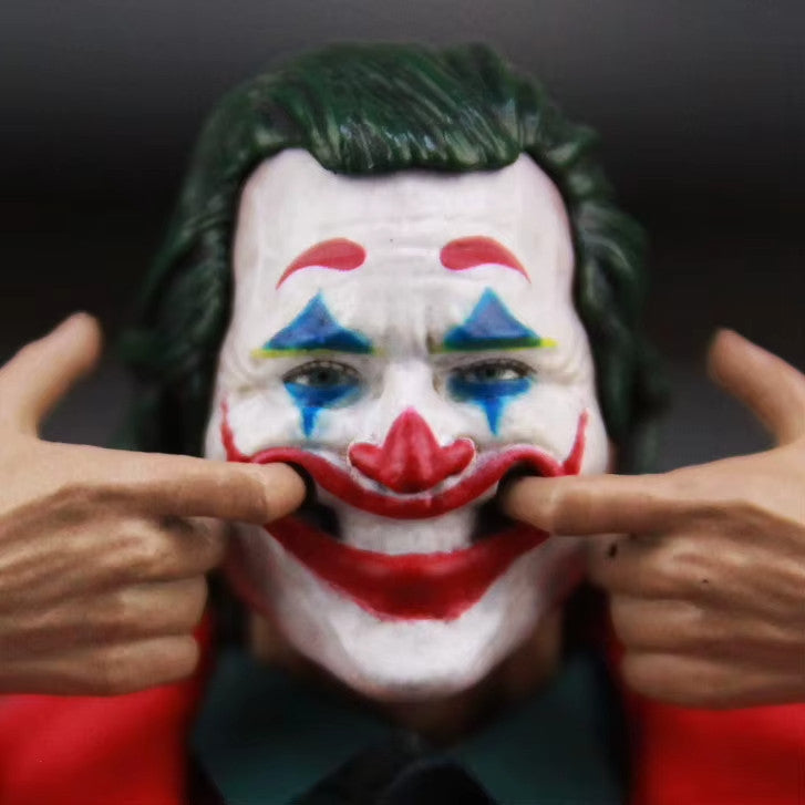 Joaquin Phoenix Arthur Fleck Joker Clown Red Suit 12" Action Figure CON SCATOLA