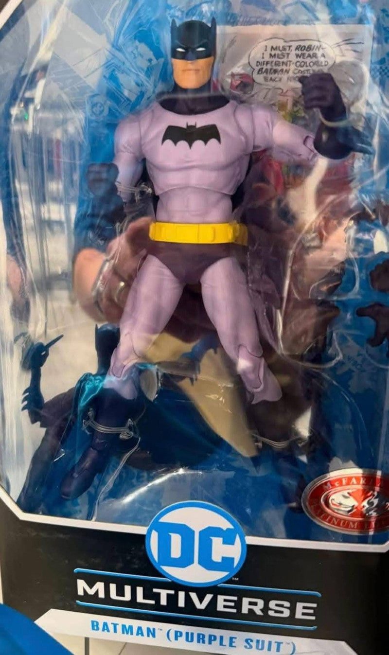 🦇 Batman DC Multiverse McFarlane Action Figure Purple & Orange Suit 18cm