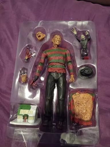 NECA Nightmare Freddy Krueger 18CM PVC Action Figure CON SCATOLA + SPED GRATUITA