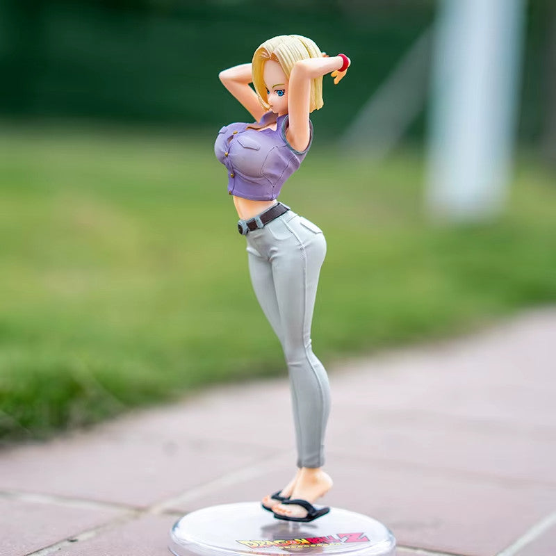 Dragon Ball Android 18 Anime Action Figure in PVC 20 Cm