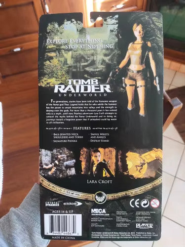 ✅ Figurine NECA Lara Croft Tomb Raider 18cm CON SCATOLA ORIGINALE