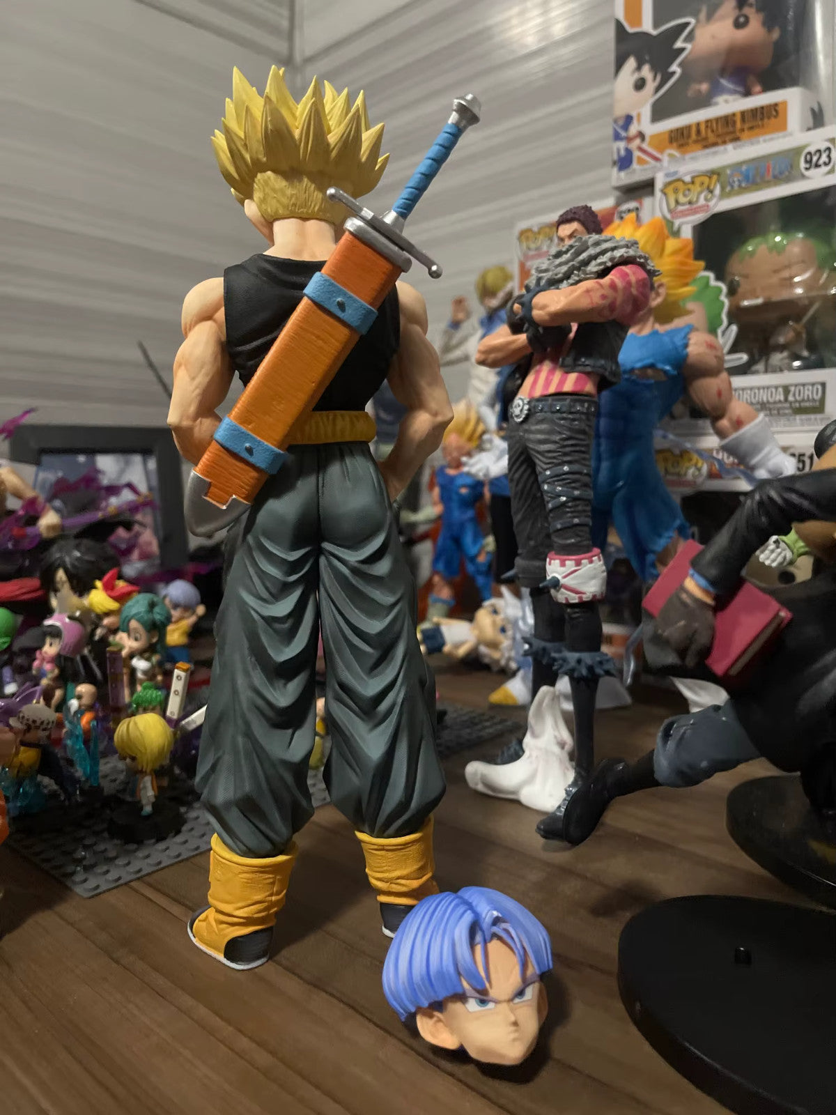 TRUNKS ✅SUPER SAYAN ACTION FIGURE DRAGON BALL Z STATUA 26 CM 🚛SPED.GRATUITA