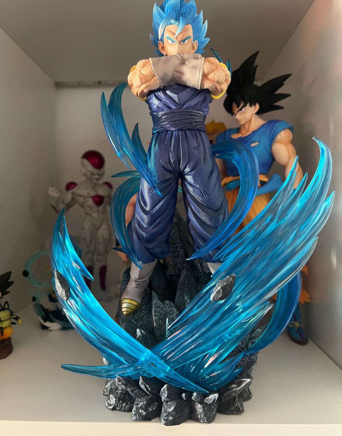 33CM Anime Dragon Ball Z Vegetto Super Saiyan Blue Figure Gk