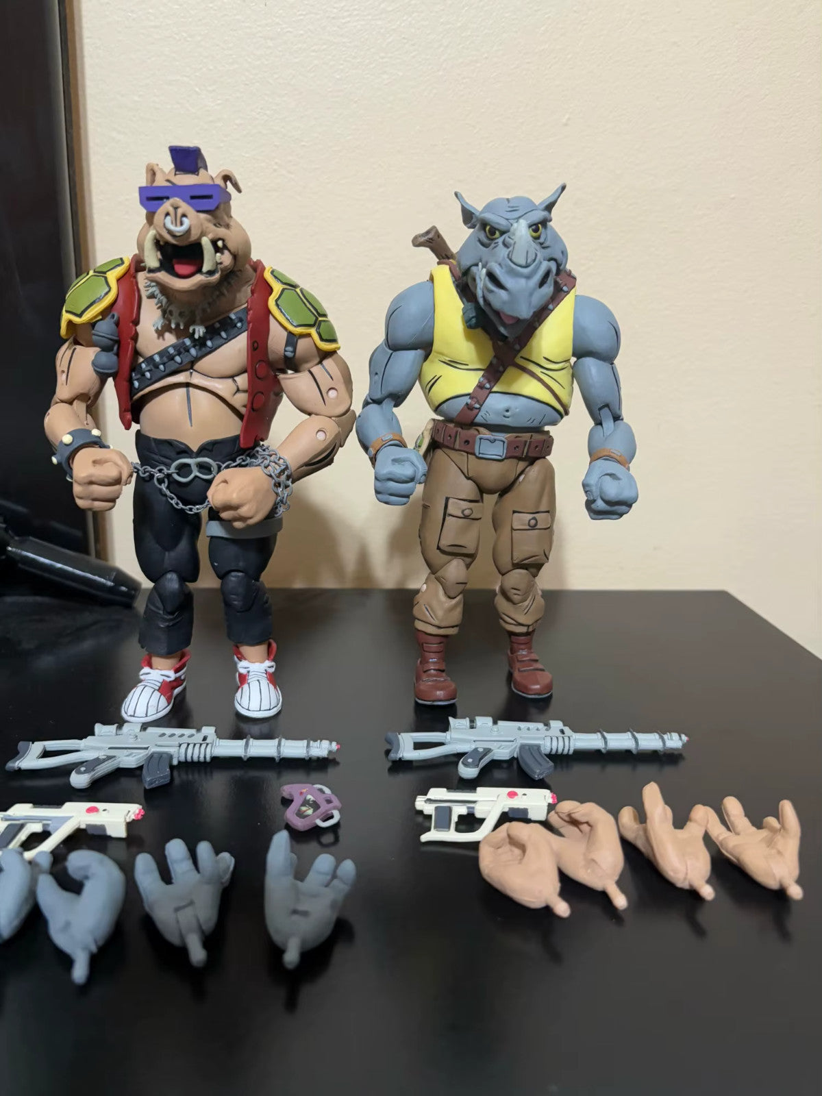 🐢 Neca Tartarughe Ninja 18cm Set Shredder Michelangelo Bebop Rocksteady Figure