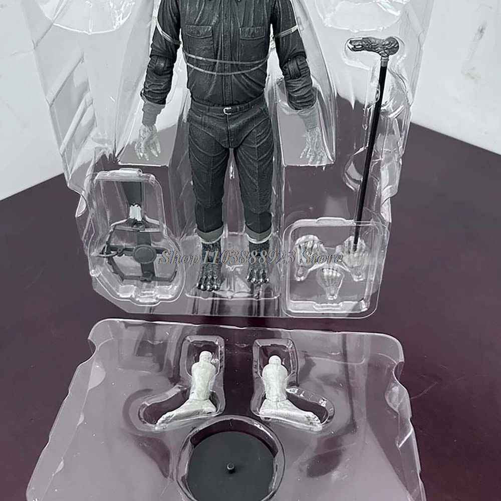 The Wolf Man Action Figure Lon Chaney B/N Lupo Mannaro Monsters 18CM