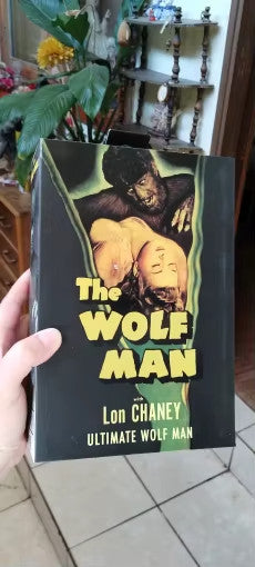 The Wolf Man Action Figure Lon Chaney B/N Lupo Mannaro Monsters 18CM