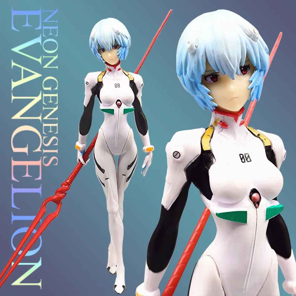 ✅ Rei Ayanami Neon Genesis Evangelion PVC Anime Figure CON SCATOLA SPED.GRATUITA