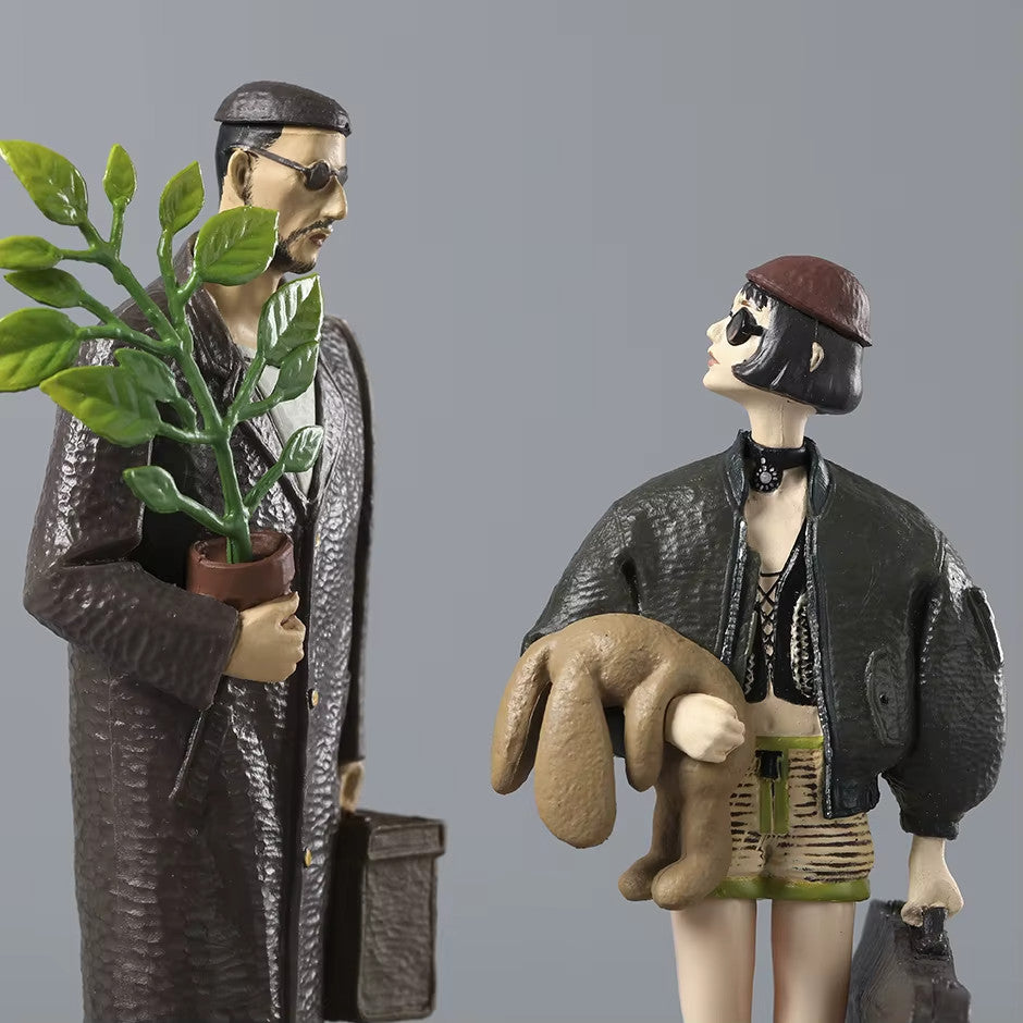 Leon  e Mathilda PVC Action Figure CON SCATOLA ✅ 16cm e 14cm SPED GRATUITA
