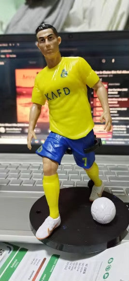 ✅ Action Figure  Cristiano Ronaldo Messi Mbappé 18cm Souvenirs In Pvc