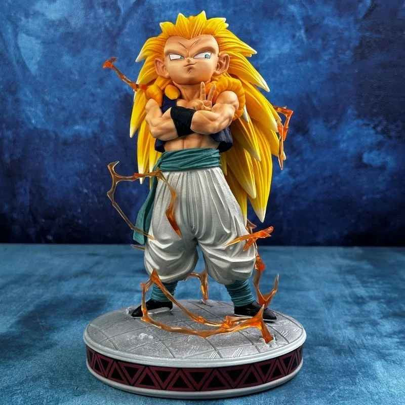 🔥 Dragon Ball Z Gotenks SSJ3 Figure 25cm – Super Saiyan Action! 🟡