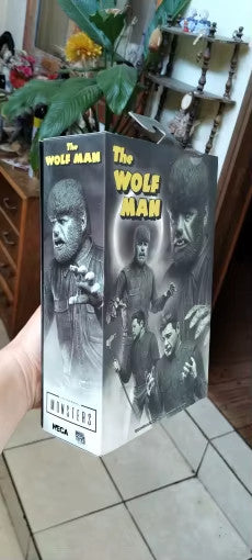 The Wolf Man Action Figure Lon Chaney B/N Lupo Mannaro Monsters 18CM