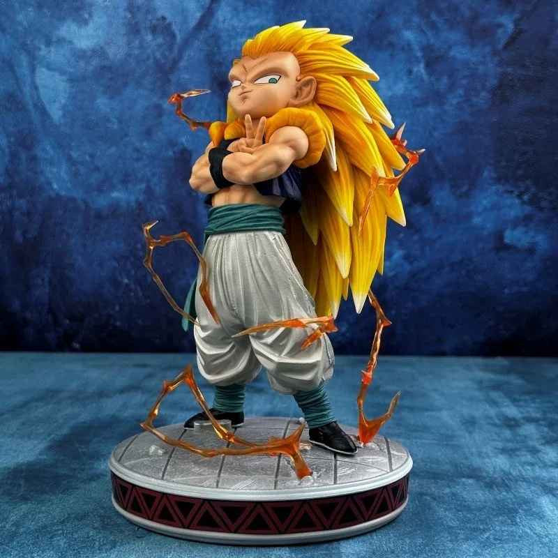 🔥 Dragon Ball Z Gotenks SSJ3 Figure 25cm – Super Saiyan Action! 🟡