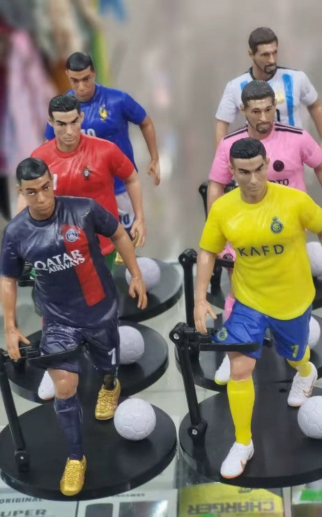 ✅ Action Figure  Cristiano Ronaldo Messi Mbappé 18cm Souvenirs In Pvc