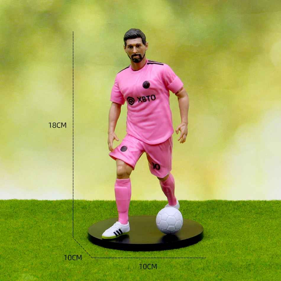 ✅ Action Figure  Cristiano Ronaldo Messi Mbappé 18cm Souvenirs In Pvc