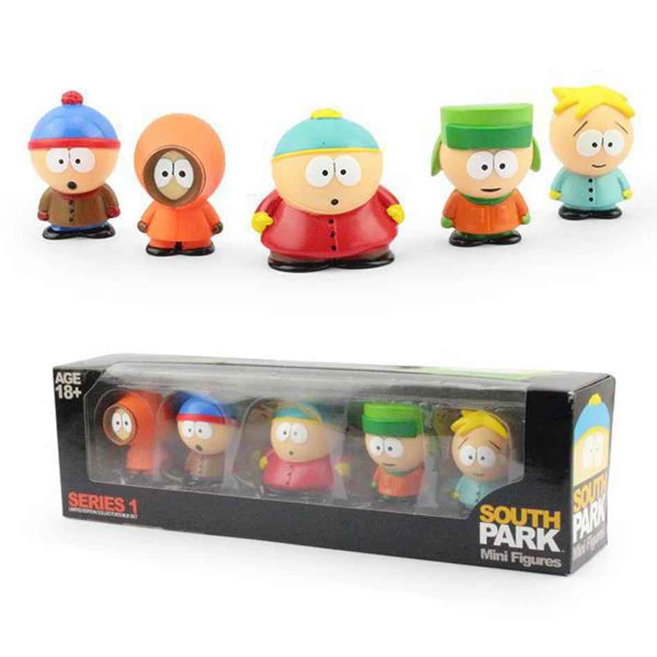 ✅ South Park Action Figure 5pcs 6cm  Stan, Eric & Friends PVC SPED.GRATUITA