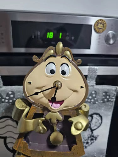 La Bella E La Bestia Lampada Cogsworth Mr Orologio 24,32 cm Action Figure