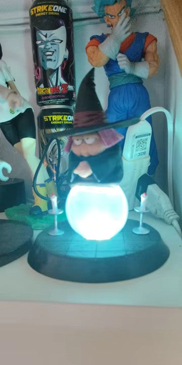 🔮 Uranai Baba Dragon Ball • Figura 16cm in PVC da Collezione Con Illuminazione