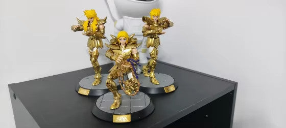 Saint Seiya CAVALIERI DELLO ZODIACO Action Figure Milo Mu Aiolia +ORIGINAL BOX