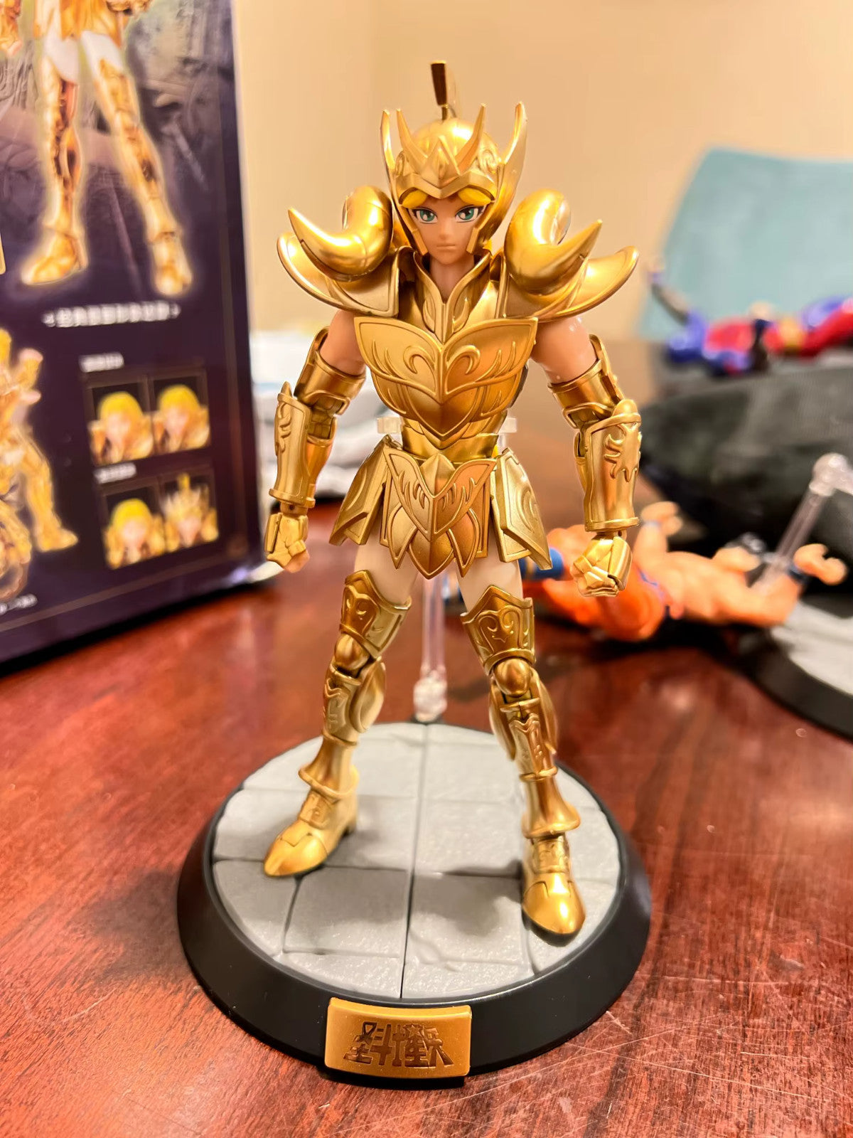 Saint Seiya CAVALIERI DELLO ZODIACO Action Figure Milo Mu Aiolia +ORIGINAL BOX