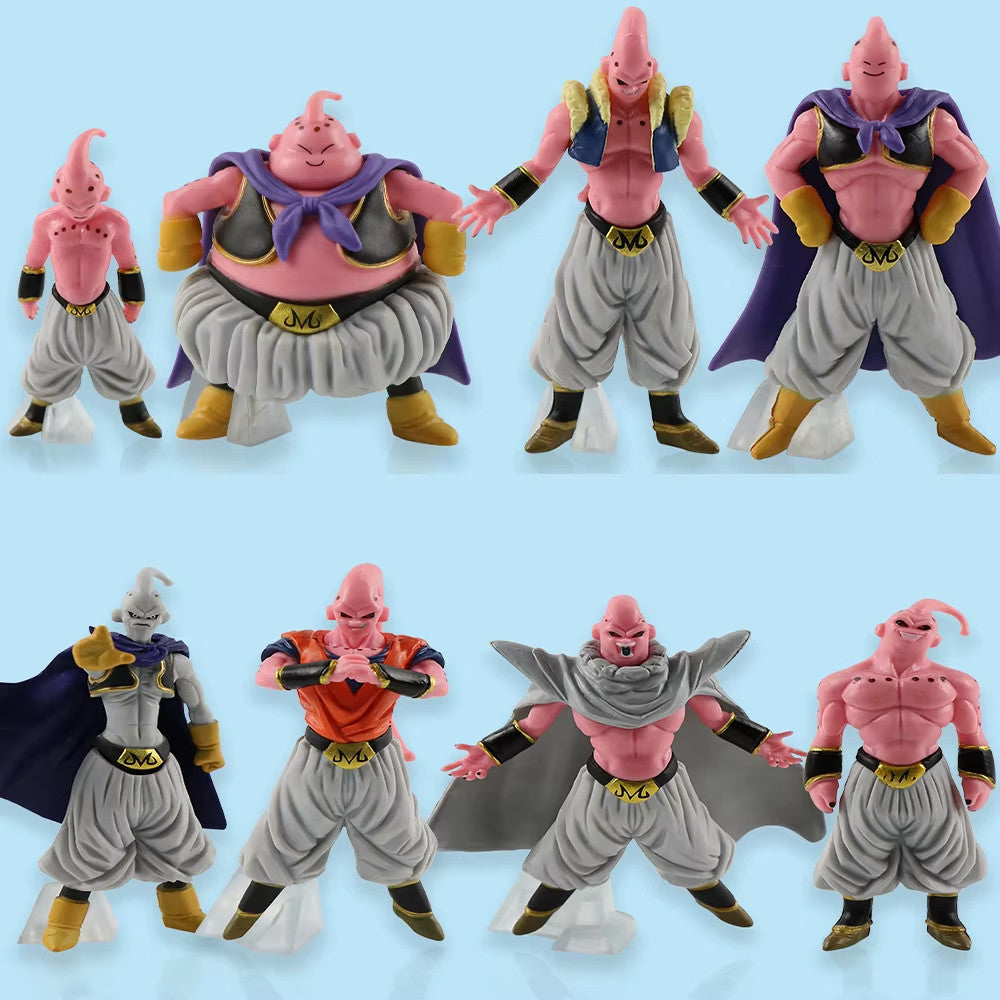 MAJIN BUU ACTION FIGURE SET COMPLETO DRAGONBALL Z GT MAJIN BU 8 Pz ✅SPED.GRATIS