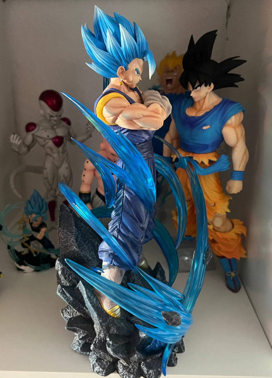 33CM Anime Dragon Ball Z Vegetto Super Saiyan Blue Figure Gk