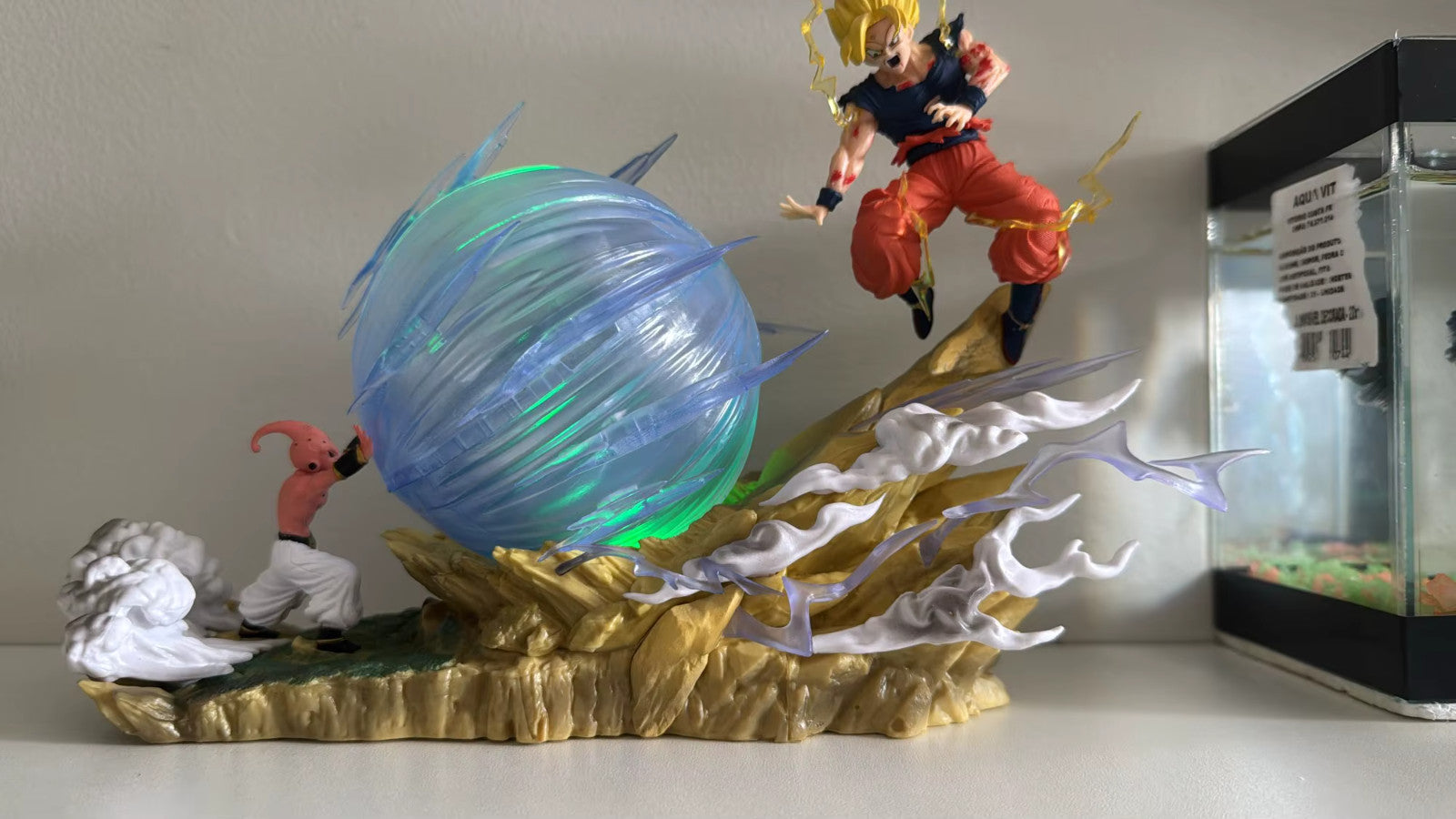 ⚡ Dragon Ball Z Goku vs Bu 21cm Genkidama PVC Action Figure da Collezione 🔥
