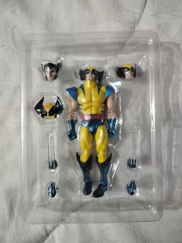 🟤 Mafex 96 Wolverine Marrone X-Men Action Figure Anime