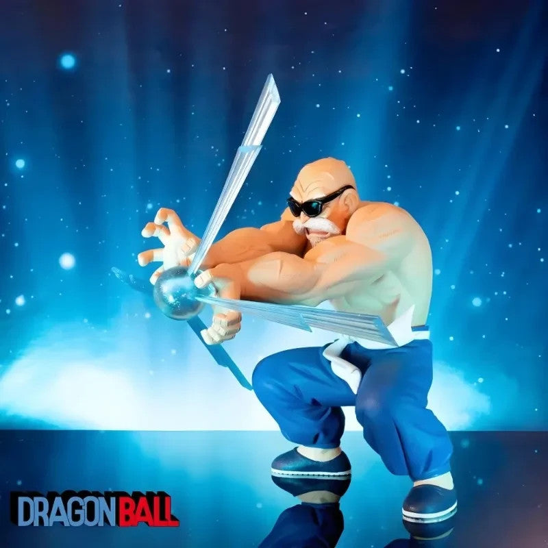 Action Figure Dragon Ball Z Muten Roshi 15CM Kamehameha, Statua Anime in PVC🐢⚡