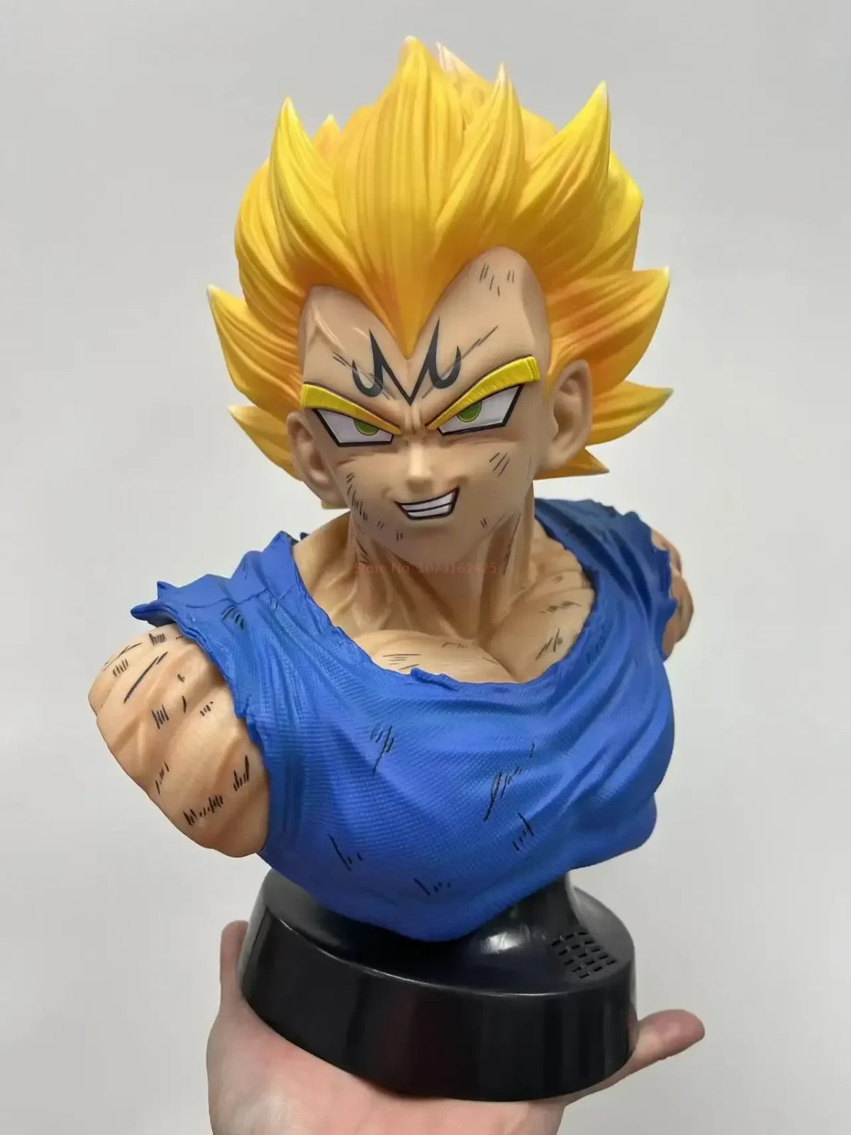 37CM Dragon Ball Z Anime Figure 🔥 Majin Vegeta Mezzo Busto Super Saiyan
