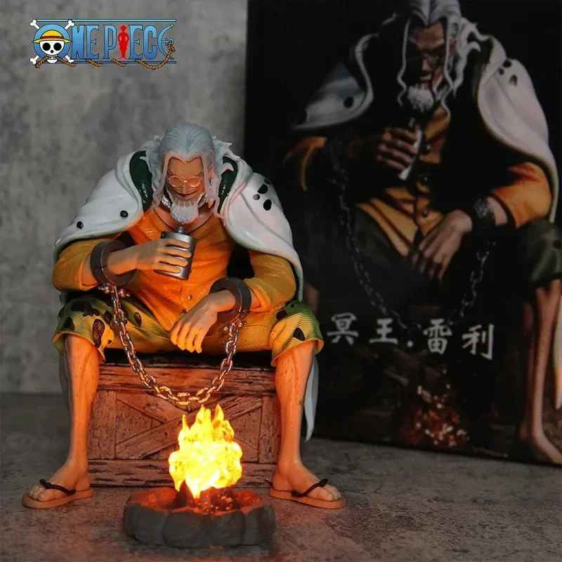 One Piece Silvers Rayleigh Action Figure 16cm PVC Anime Da Collezione✅
