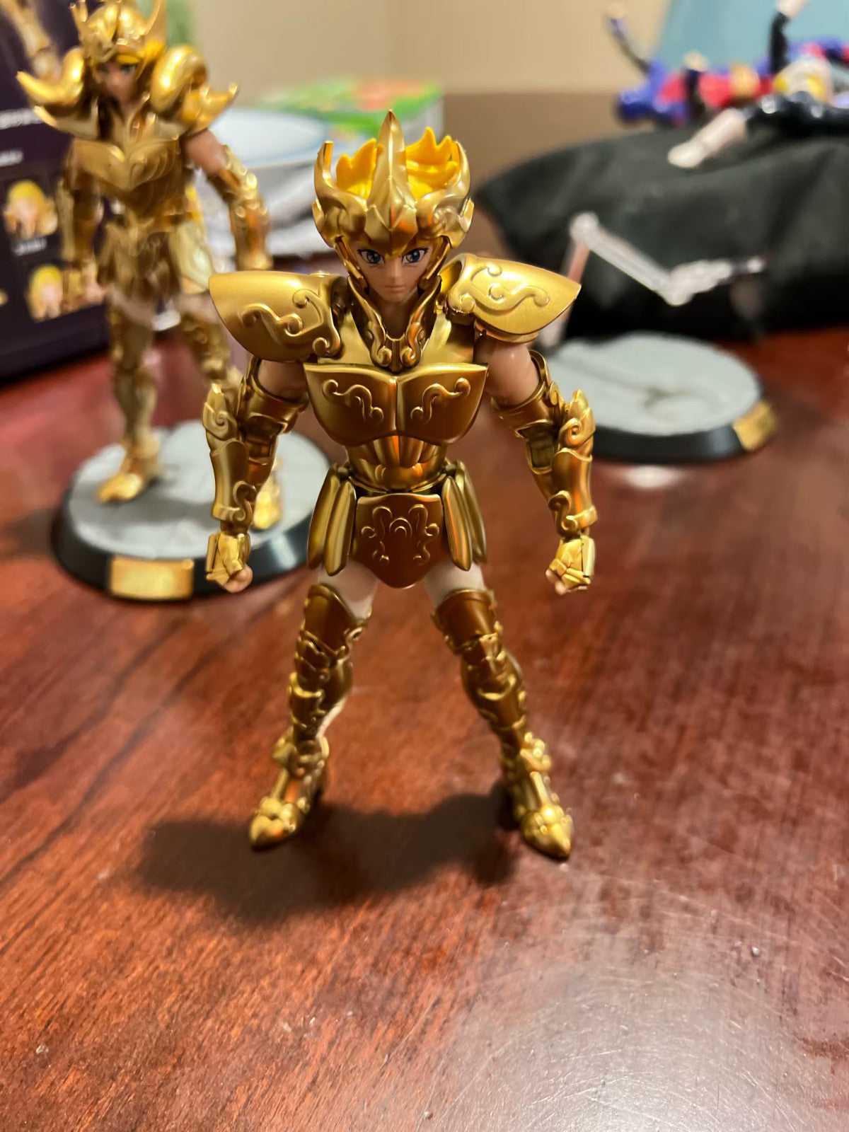 Saint Seiya CAVALIERI DELLO ZODIACO Action Figure Milo Mu Aiolia +ORIGINAL BOX