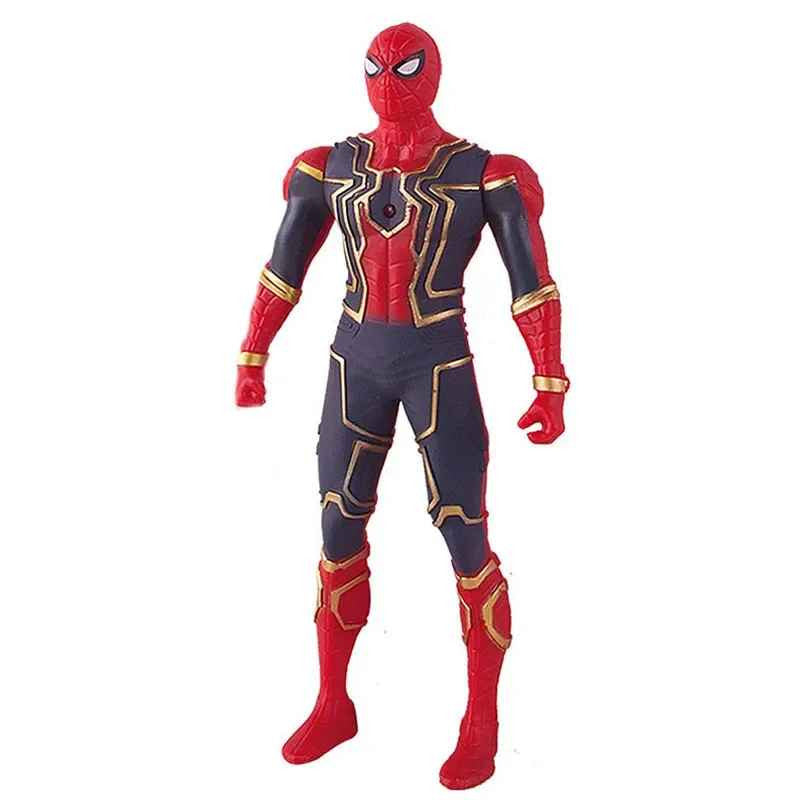 Spiderman 17cm Actionfigur Marvel DC Comics Avengers CON LED NEL PETTO