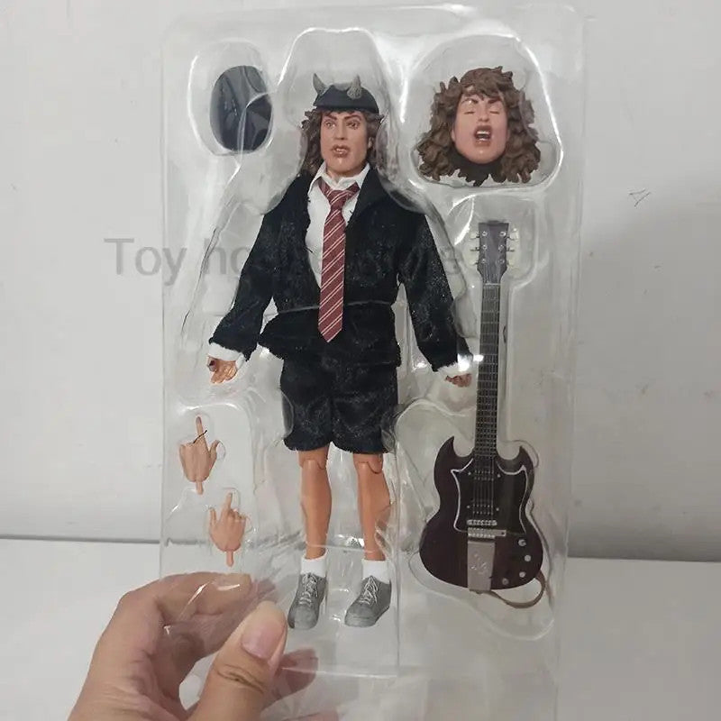 Action Figure Angus Young & Bon Scott AC/DC 🎸 | Modelli da Collezione 18 cm