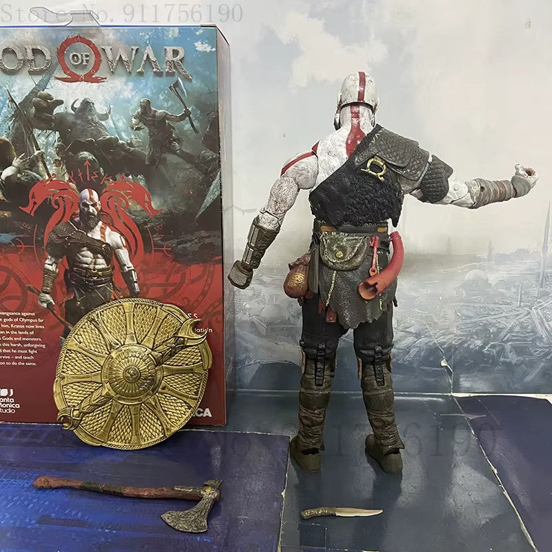 NECA God of War Action Figure Kratos  PS4 Style CON SCATOLA ORIGINALE