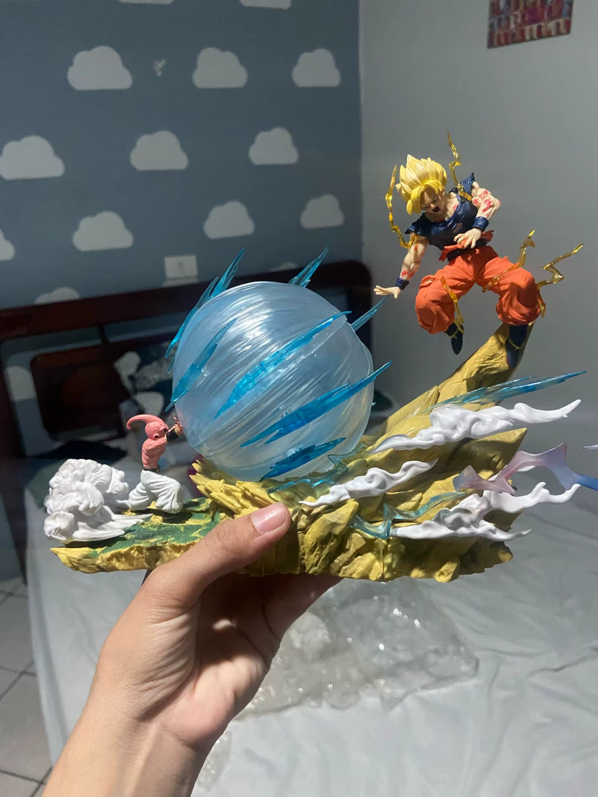 ⚡ Dragon Ball Z Goku vs Bu 21cm Genkidama PVC Action Figure da Collezione 🔥