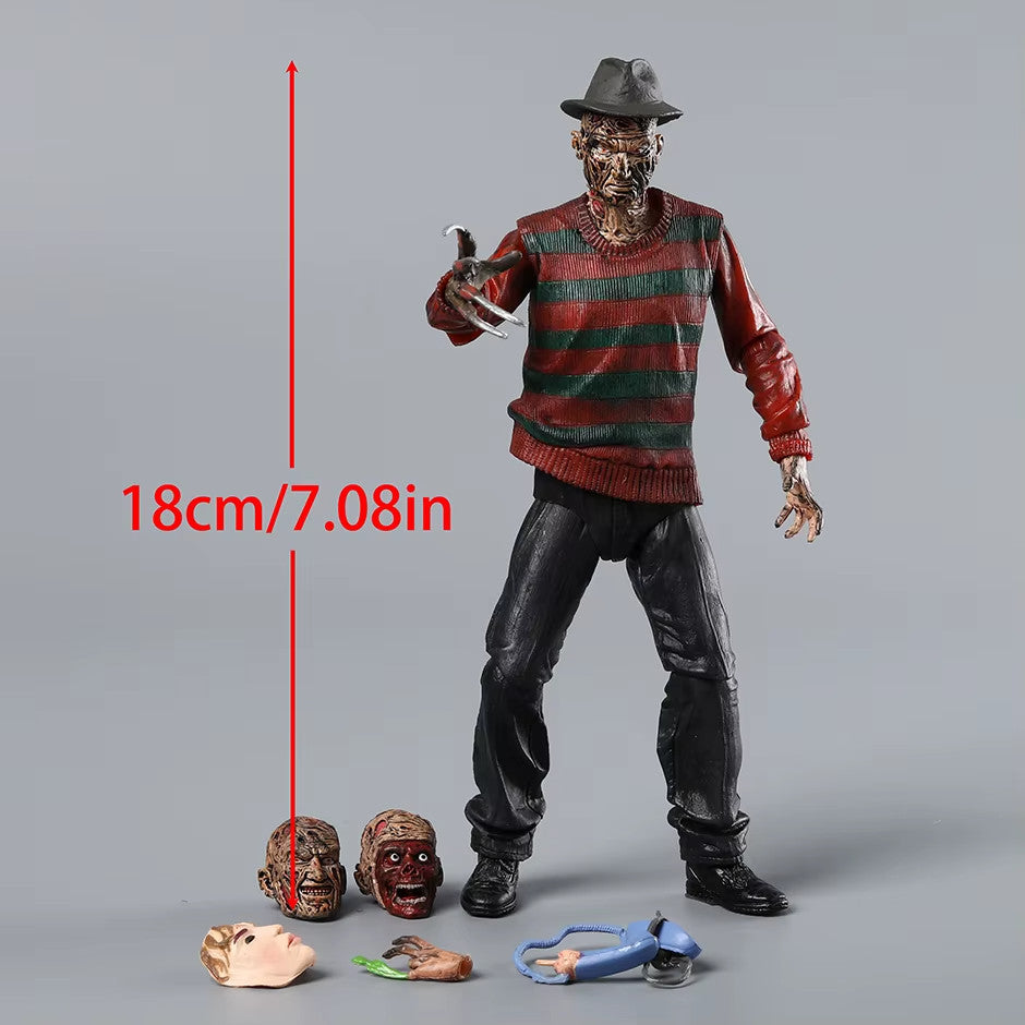 NECA Nightmare Freddy Krueger 18CM PVC Action Figure CON SCATOLA + SPED GRATUITA