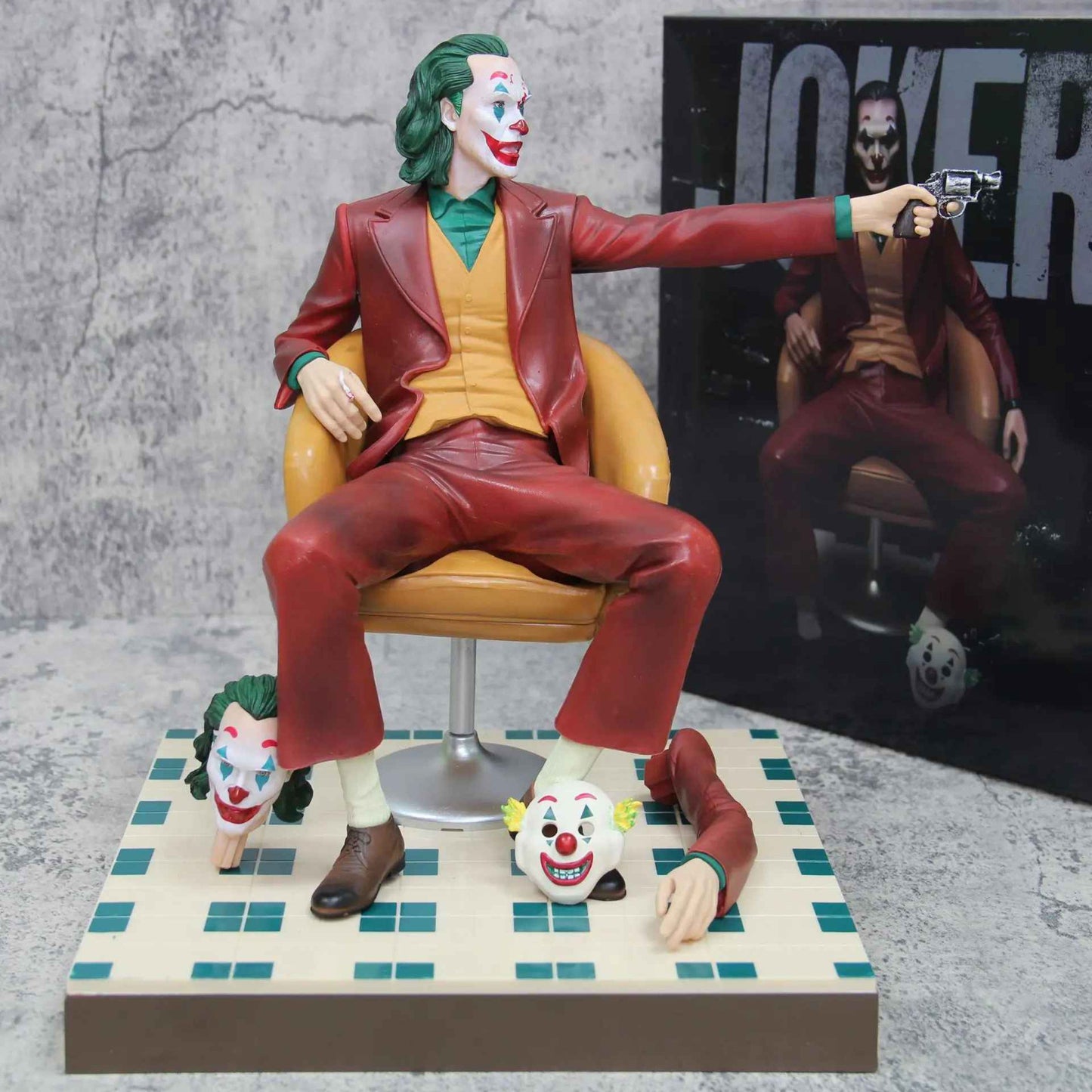 ✅ Action Figure 28 cm Joker Seduto CON SCATOLA+🚛SPED.GRATUITA