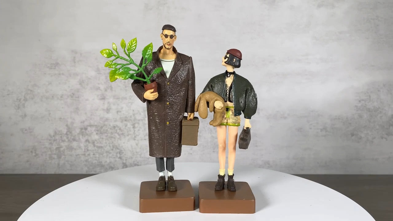Leon  e Mathilda PVC Action Figure CON SCATOLA ✅ 16cm e 14cm SPED GRATUITA