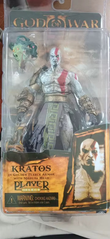 7" NECA God of War 2 II Kratos Ares Armor W Blades PVC Action Figure CON SCATOLA