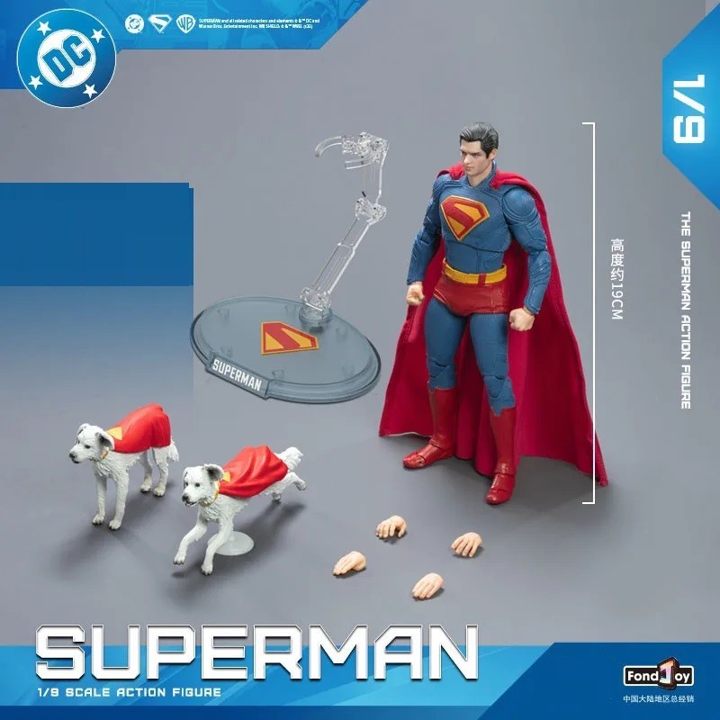 19 cm Fondjoy David Corenswet Superman Action Figure PVC ✅CON SCATOLA