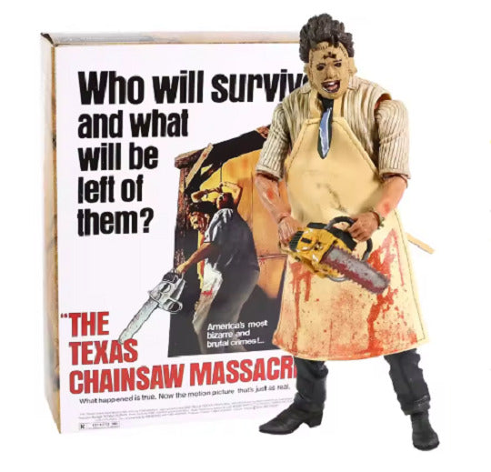 NECA Ultimate Leatherface Horror Action Figure 18CM CON SCATOLA