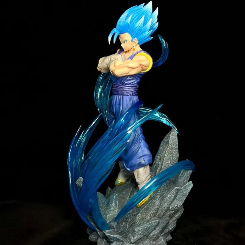 33CM Anime Dragon Ball Z Vegetto Super Saiyan Blue Figure Gk